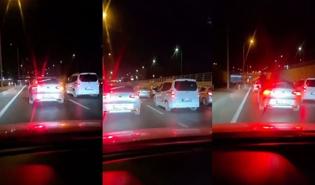 Kahramanmaraş’ta düğün konvoyu üç şeridi kapattı