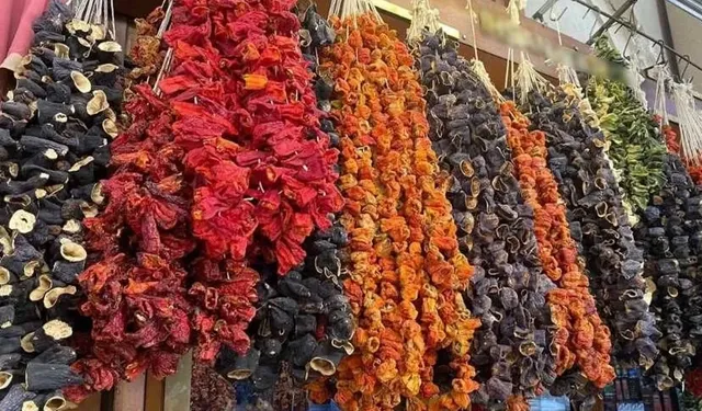 Kahramanmaraş’ta Kurutulmuş Sebzeler Yok Satıyor!