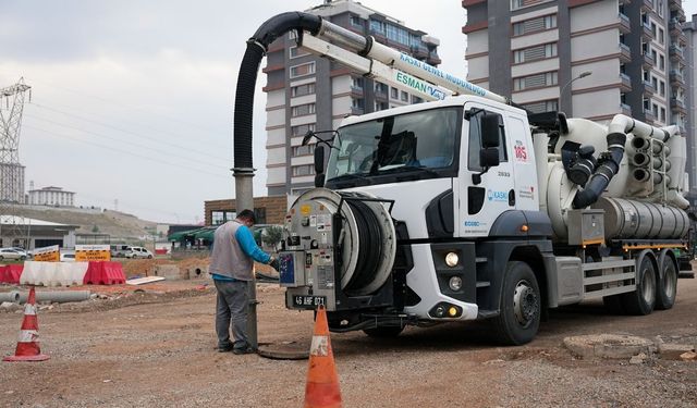 Kahramanmaraş'ta sağanak yağış öncesi KASKİ ekipleri harekete geçti