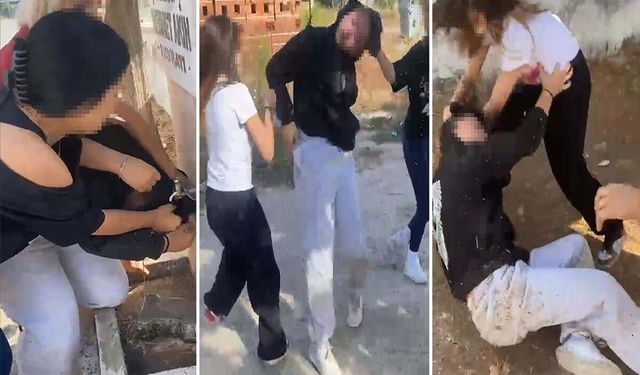 Liseli kızlar ortaokul öğrencisini çeşmede ıslatıp darbetti