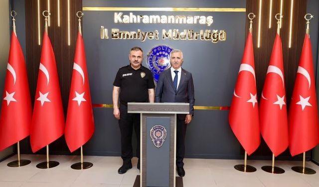 Vali Ünlüer’den Emniyet Müdürü Kalaycı’ya yeni görev tebriği