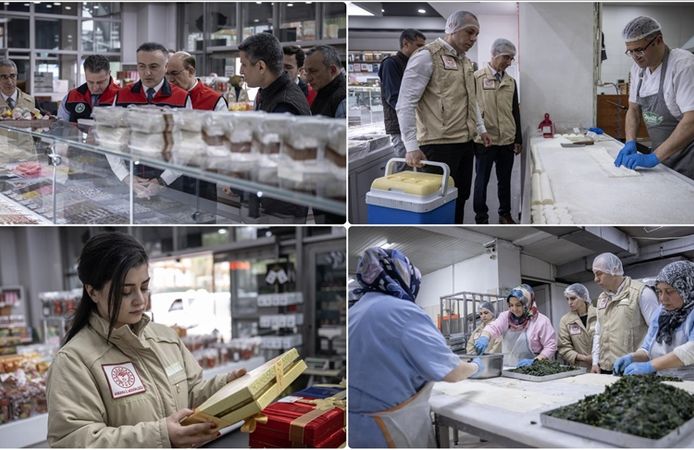 Tarım ve Orman Bakanlığı ekipleri bayram öncesi tatlı ve şekerleme iş yerlerinde denetim gerçekleştirdi