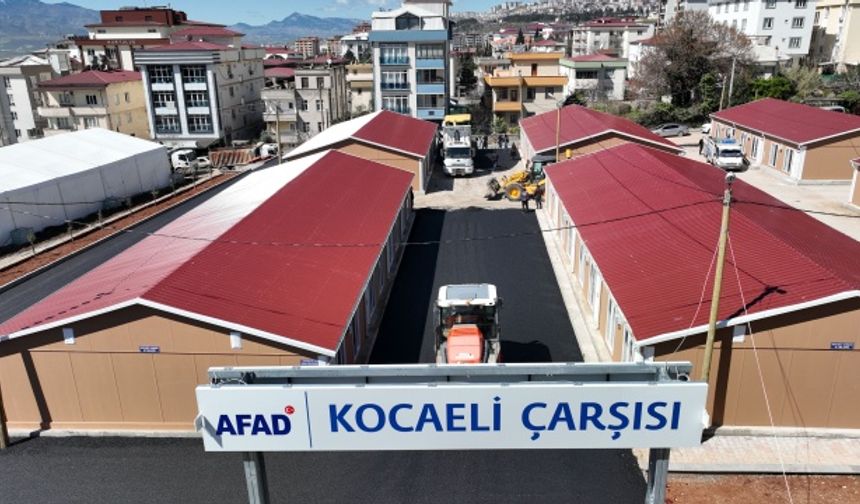 Büyükşehir, Kocaeli Çarşısı’nda Asfalt Çalışmalarını Sürdürüyor