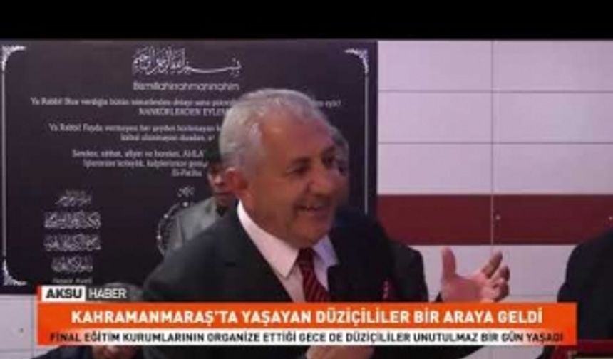 Kahramanmaraş’ta Yaşayan Düziçililer Bir Araya Geldi