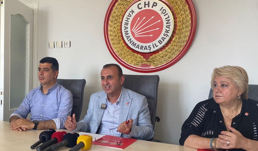 CHP Kahramanmaraş Basın Açıklaması