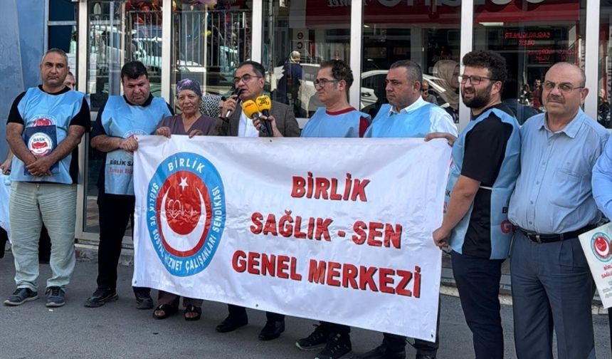 Sağlıkta Şiddete Karşı Birlik Sağlık-Sen'den Basın Açıklaması