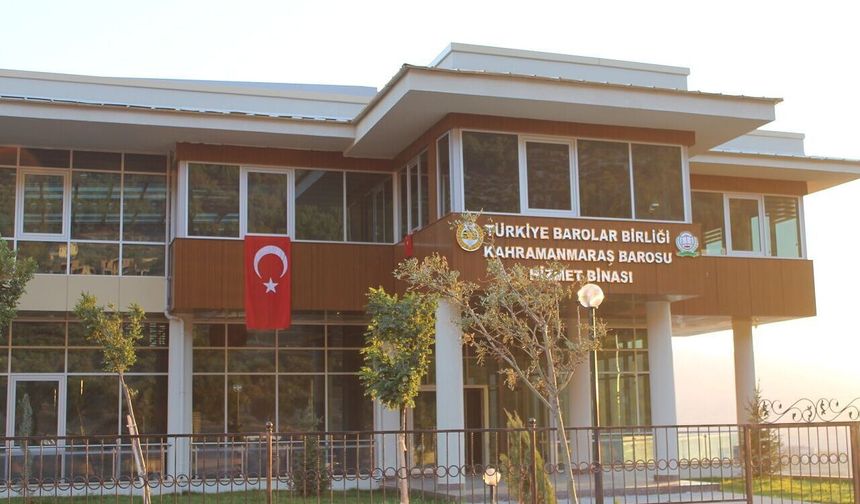 Kahramanmaraş Barosunun yeni yönetimi belli oldu