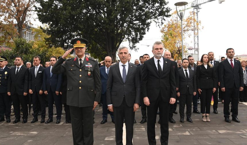 Kahramanmaraş 10 Kasım'da Atatürk’ü Andı