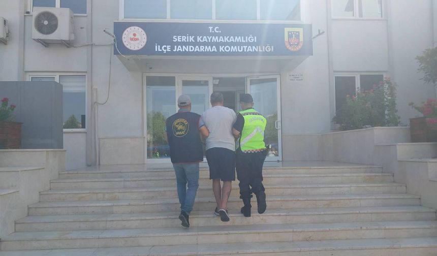 Serik’te 29 yıl 5 ay hapis cezası olan firari hükümlü yakalandı