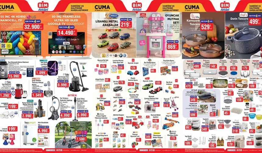Kahramanmaraş’ta BİM Aktüel Ürünler: Mini Buzdolabı ve 4K TV İndirime Girdi