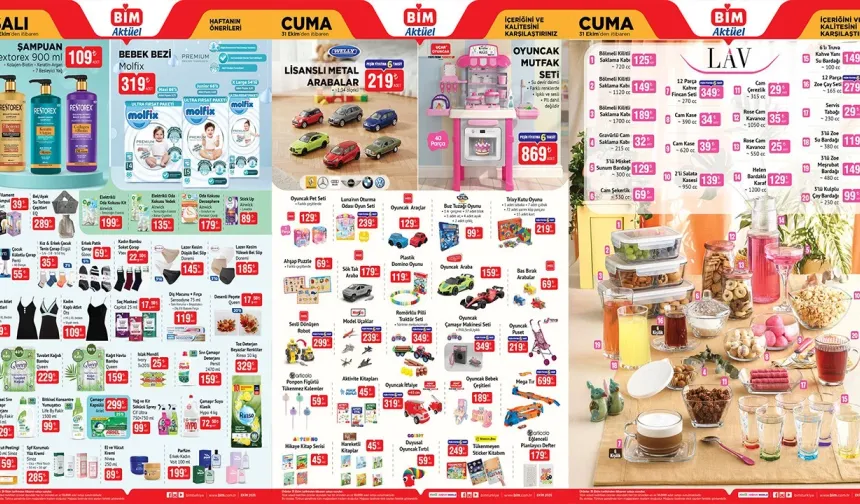 Kahramanmaraş’taki BİM’lerde 28-31 Ekim Aktüel Ürünler Listesi Açıklandı