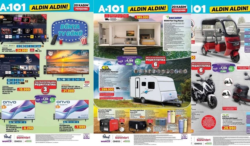 20 Kasım 2025 A101 Aktüel Ürünler: Fobem Android TV 8.499 TL