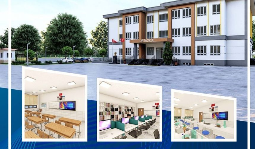 Kahramanmaraş Dulkadiroğlu’na 32 Derslikli Yeni Ortaokul Yapılıyor