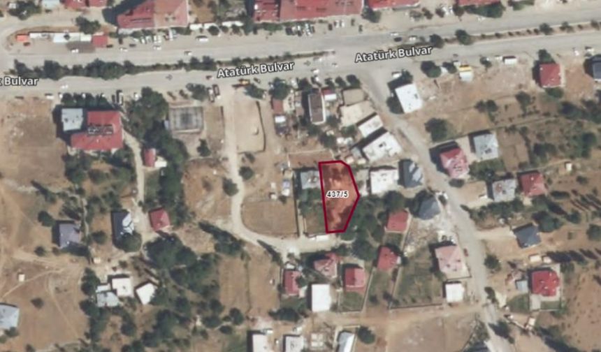 Kahramanmaraş Nurhak’ta 725 metrekare arsa icradan satışta!