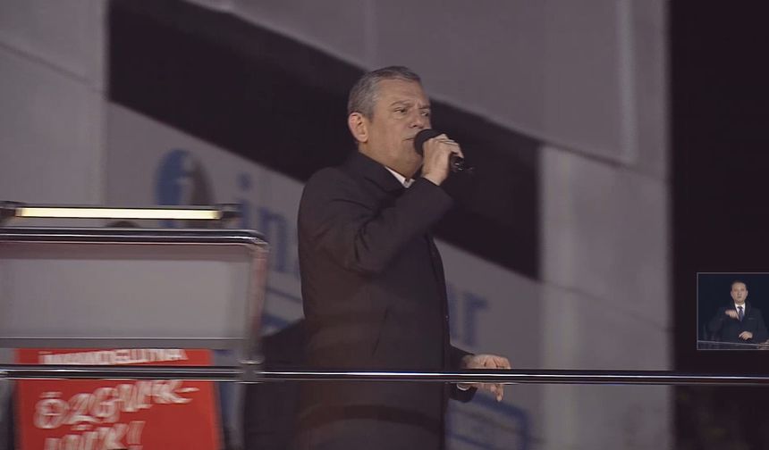 Özgür Özel'den Çatalca'da sert çıkış: “İftiralara teslim olmayız”