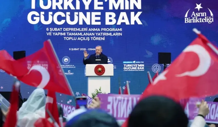 Cumhurbaşkanı Erdoğan, Deprem Bölgesinde Yapılan Yatırımları Tanıttı