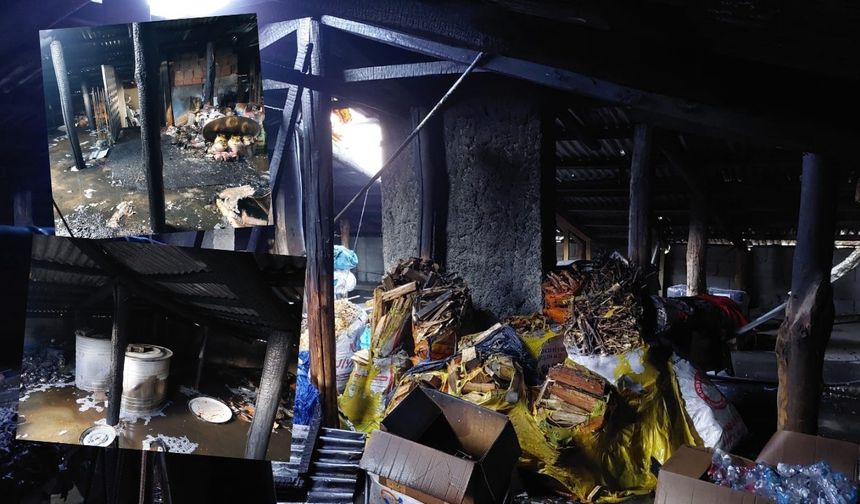 Kahramanmaraş Göksun’da çatı yangını paniğe yol açtı, itfaiye felaketi önledi