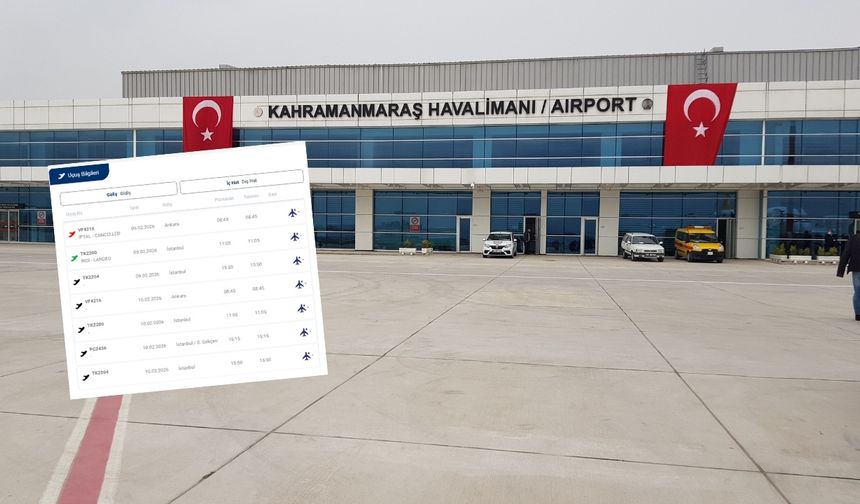Kahramanmaraş Havalimanı’nda güneşli havada iptal krizi