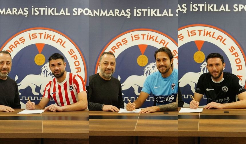 Kahramanmaraş İstiklalspor 3 Oyuncuyu Kadrosuna Kattı