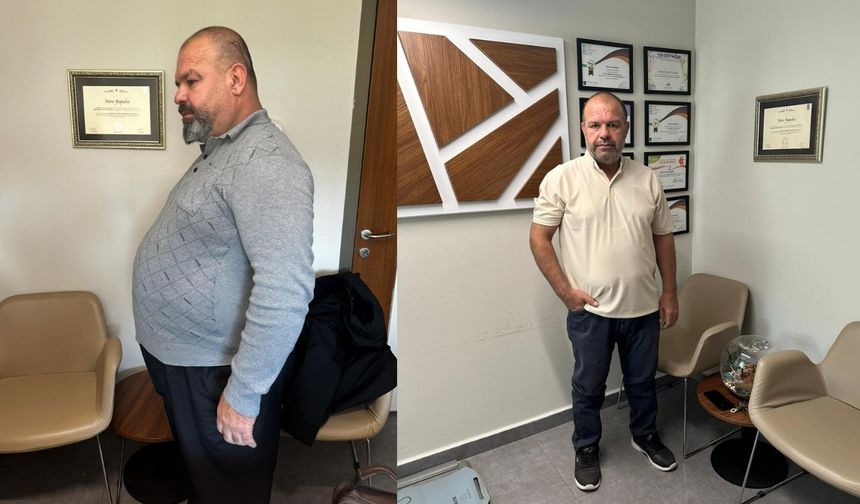 Kahramanmaraş'ta 150 kiloyla başladı, 1 yılda 52 kilo verdi