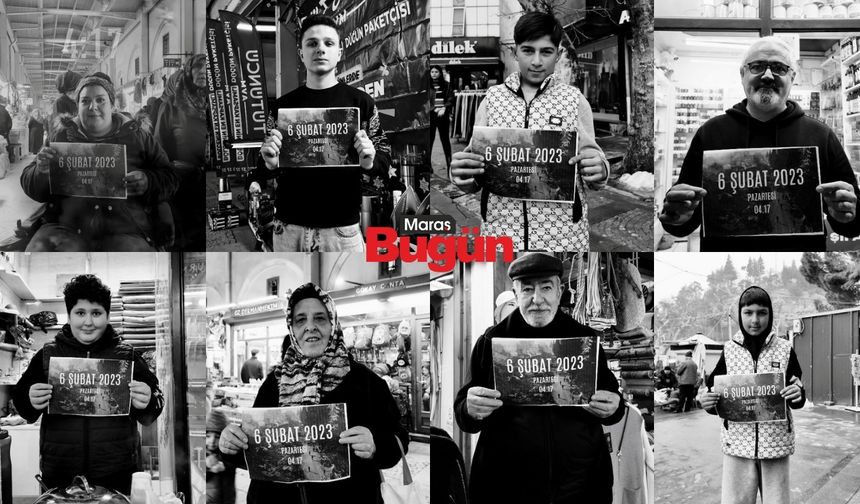 Kahramanmaraş’ta 6 Şubat depremlerinin yıl dönümüne sessiz anma