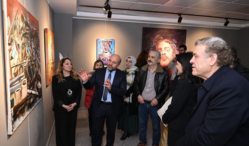 Kahramanmaraş’ta depremin izleri sanatla anlatıldı