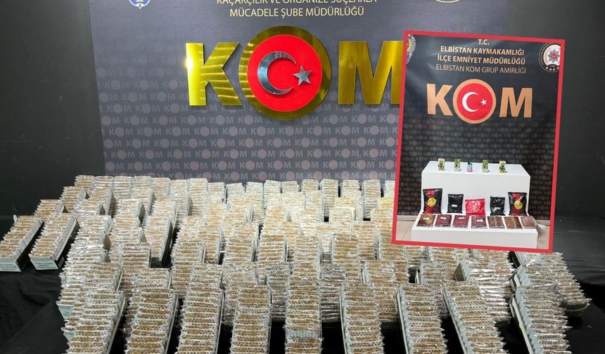 Kahramanmaraş’ta KOM’dan kaçakçılık operasyonu: Binlerce makaron ele geçirildi