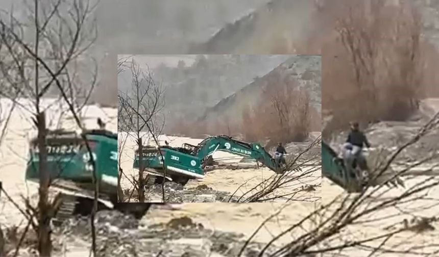 Kahramanmaraş’ta sağanak sonrası mahsur kaldı