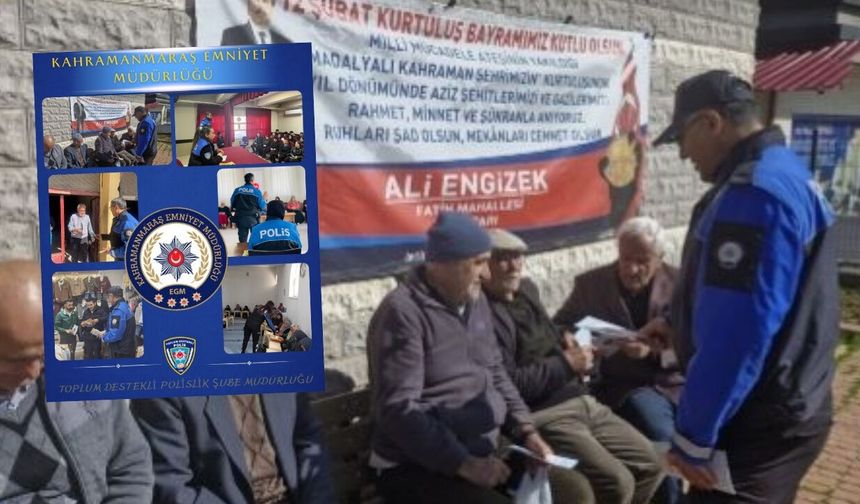 Kahramanmaraş’ta toplum destekli polisliğin 5 günlük bilançosu açıklandı