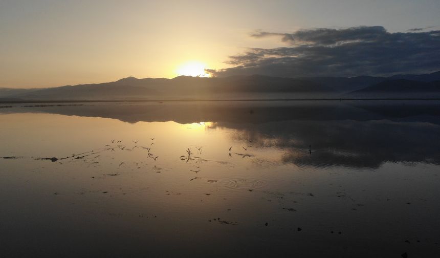 Kahramanmaraş'ta yıllar sonra su tutan Gavur Gölü kuş sesleriyle yeniden canlandı
