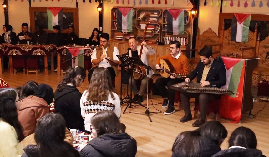 Onikişubat’ta Filistin için şiir ve musiki programı