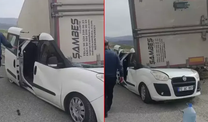 TIR'ın dorsesi, radar aracının üzerine devrildi; jandarma personeli yaralandı