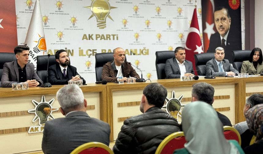 AK Parti Afşin'de toplandı o isimler bir araya geldi