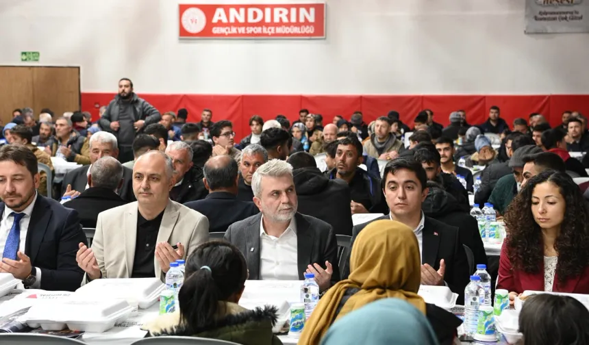 Andırın’da gönül sofrası kuruldu: yüzlerce kişi iftarda buluştu