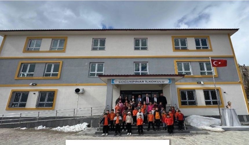 Çağlayancerit’te 8 derslikli Soğukpınar İlkokulu eğitim-öğretime başladı