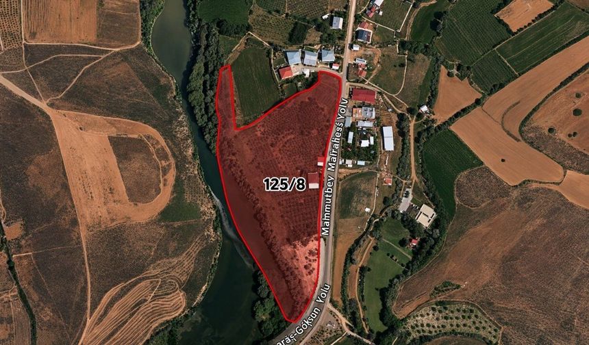 Kahramanmaraş Göksun’da 22 dönümlük sulu tarla mahkemeden satışa çıktı