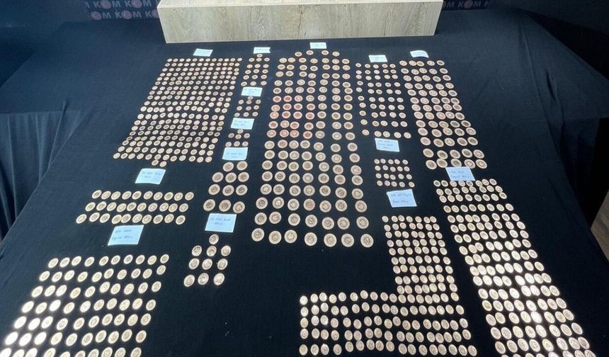 Kahramanmaraş KOM'dan büyük operasyon! Yüzlerce sahte altın ele geçirildi