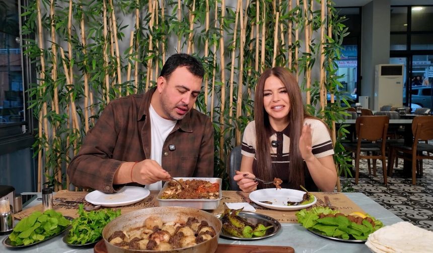 Kahramanmaraş mutfağı Simge Sağın’ı mest etti eli böğründe karşısında kendini tutamadı