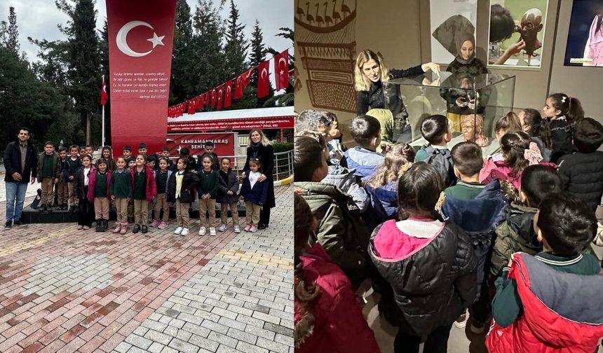 Kahramanmaraşlı minikler tarihe yolculuk yaptı!