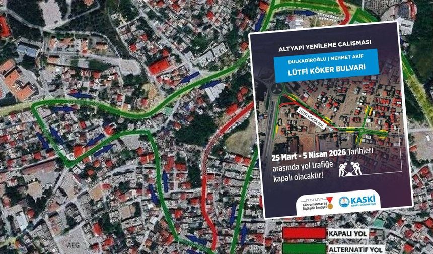 Kahramanmaraşlılar dikkat! Bu yol 22 gün trafiğe kapatıldı