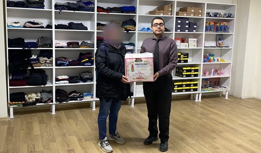 Kahramanmaraş’ta 140 gıda kolisi ve 400 yardım kartı ailelere ulaştırıldı