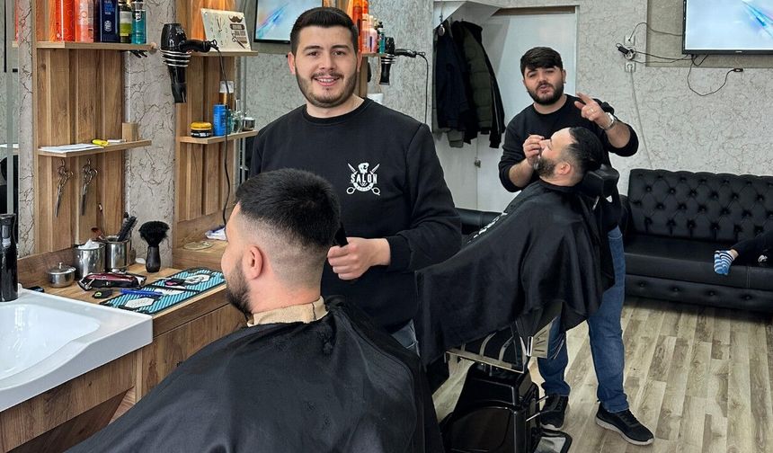 Kahramanmaraş’ta berberlerde Ramazan Bayramı yoğunluğu başladı