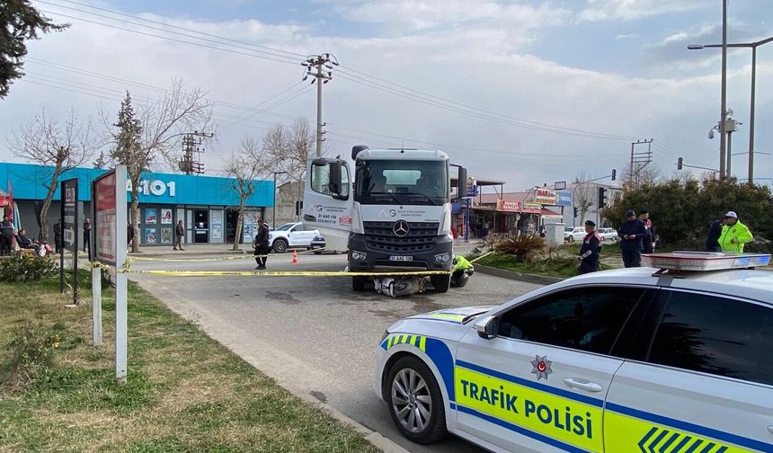 Kahramanmaraş’ta beton mikseri ile motosiklet çarpıştı bir kişi öldü