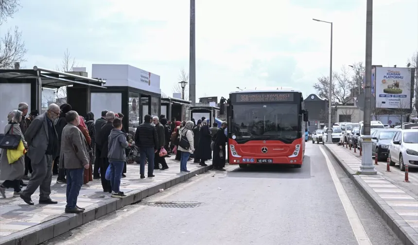 Kahramanmaraş'ta İki Meslek Grubuna Daha Toplu Ulaşım Ücretsiz Oldu