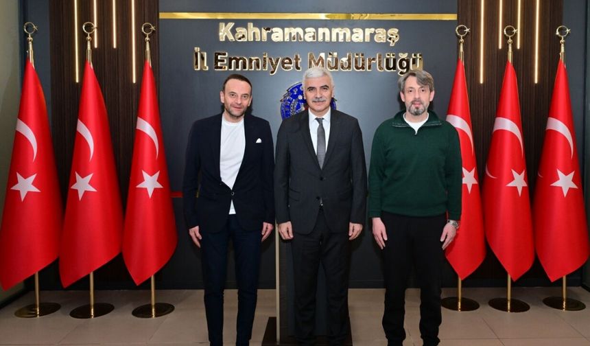 Kahramanmaraş’ta iş insanlarından emniyet müdürüne dikkat çeken ziyaret