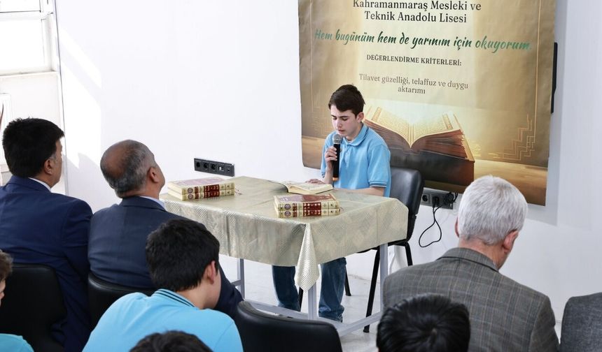 Kahramanmaraş’ta Kur’an-ı Kerim Okuma Yarışması düzenlendi