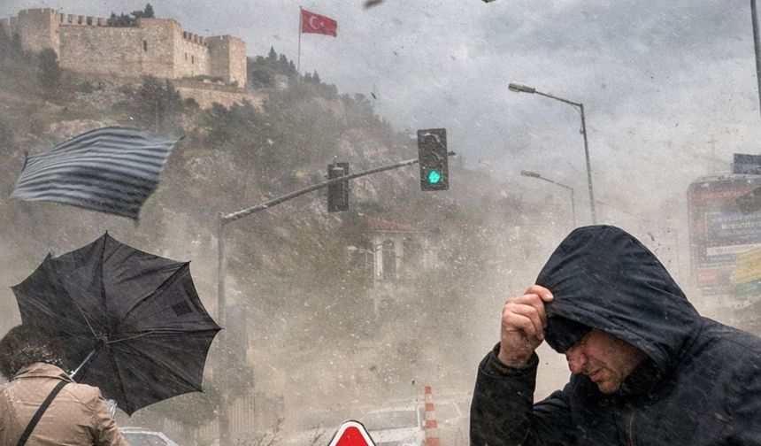 Kahramanmaraş’ta Şiddetli Rüzgar Etkili Oluyor