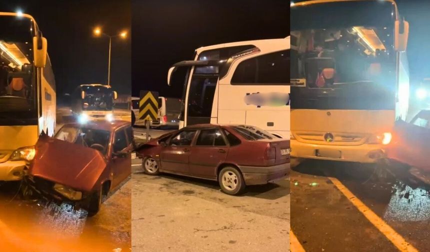 Kahramanmaraş’tan Denizli’ye Giden Otobüs Konya’da Kaza Yaptı