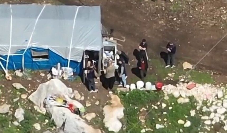 9 yıl hapis cezasıyla aranan şahıs dron destekli operasyonla çadırda yakalandı
