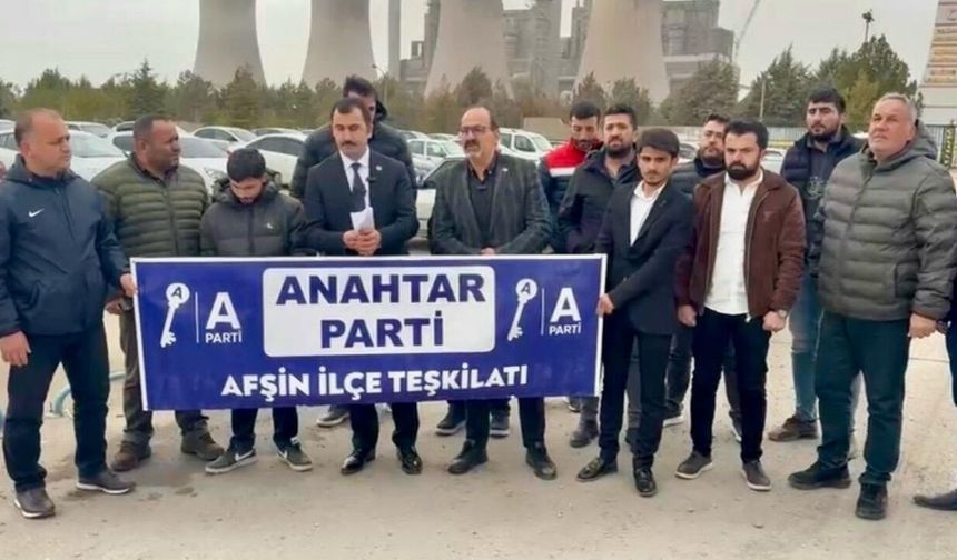 Elbistan’da termik santral önünde sert çıkış! Fatih Özcan’dan dikkat çeken açıklama